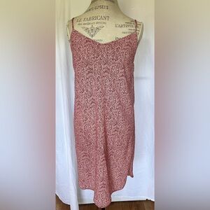 Joe Fresh Womens Bow Tie Back Sun Dress in Red/Cream Paisley Sz XS